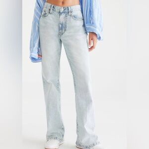 Aeropostale KND Boyfriend Flare Low-Rise Jean, faded, size 16 NWT
